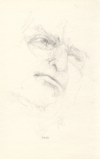 Drawing of a Man's Face